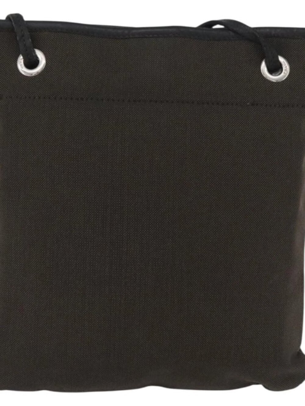 PRADA Shoulder Bag Canvas Brown Silver Auth ka2796 - Picture 2 of 14